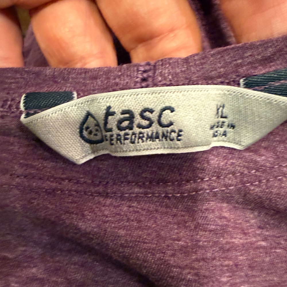 Tasc Performance Women’s Plum Organic Cotton Bamboo Long Sleeve T sz XL - Picture 5 of 9